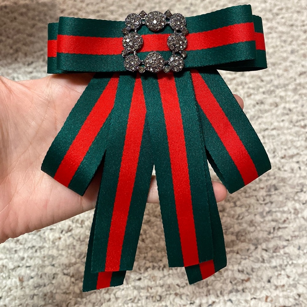 Red and Green Brooch